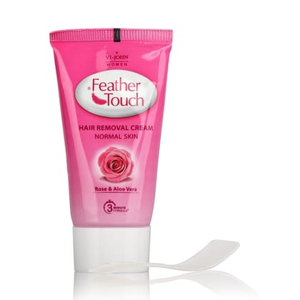 VI-JOHN Women Feather Touch Rose Hair Removal Cream for Normal Skin|Suitable for Underarms, Bikini Line, Legs, Arms | Better Suited than Shaving Razors