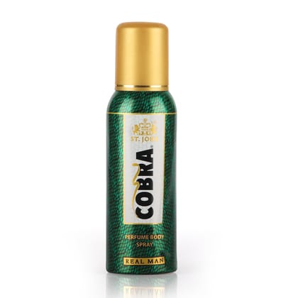 ST.JOHN Cobra Real Man Long Lasting Perfumed Body Spray | Long Lasting Deodorant Spray For Men - 100 ML