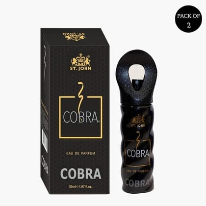 ST.JOHN Cobra Classic Perfume for Men & Women | Long Lasting Mens and Womens Perfume - 50 ML (Pack of 2)