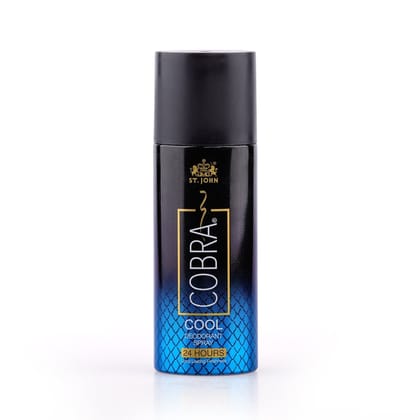 ST.JOHN Cobra Deodorant Cool Long Lasting Perfumed Body Spray | Long Lasting Deodorant Spray For Men - 150 ML