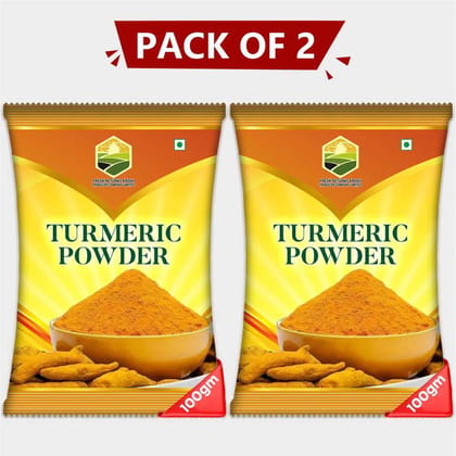 Natural Lakadong Turmeric Powder (Pack of 2)