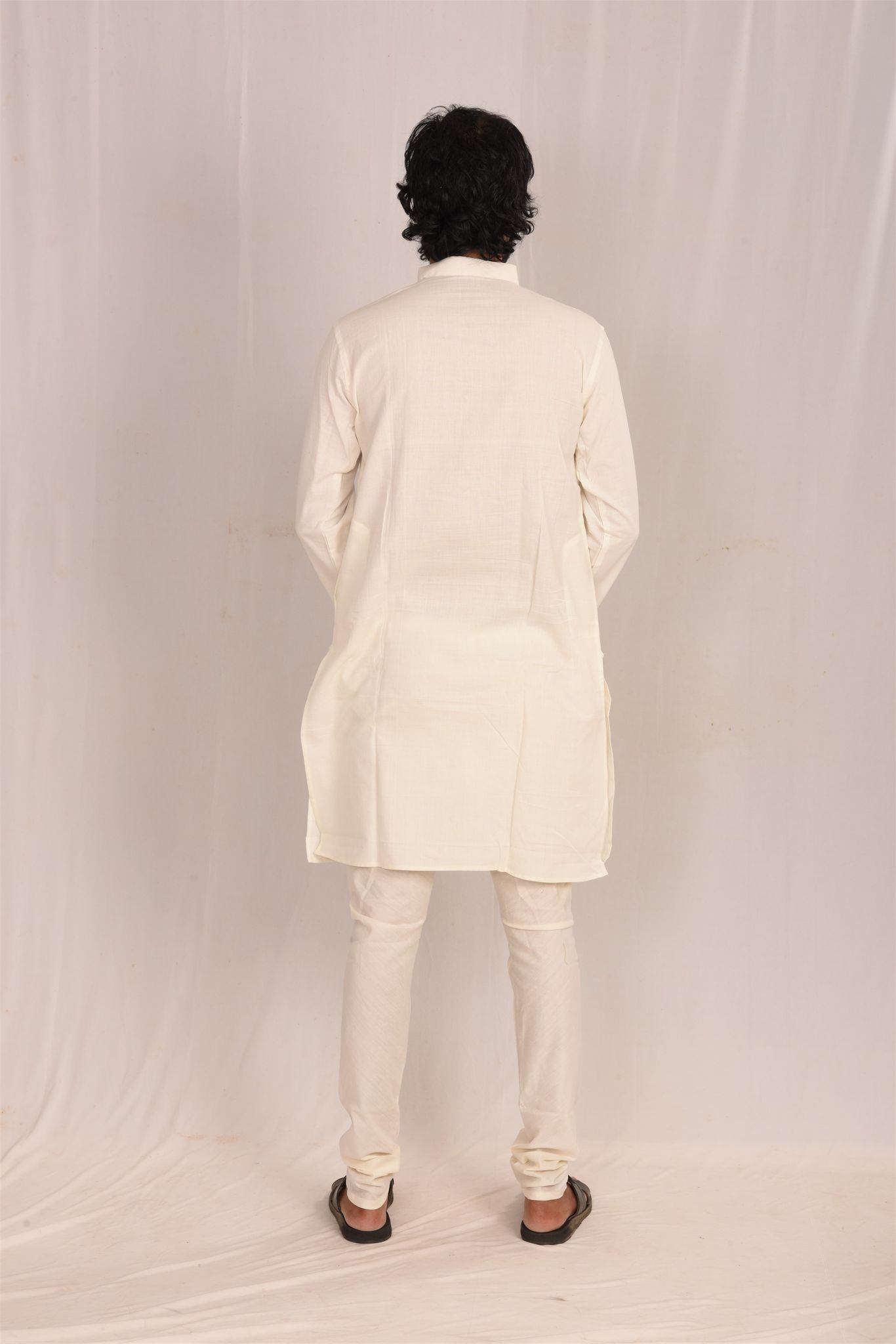 Jharcraft White Mens Kurta (KT00064)