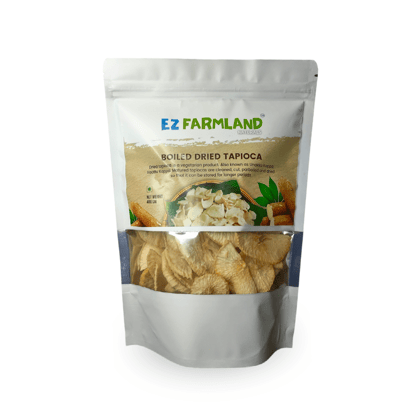 Ez Farmland Natural Boiled Dried Tapioca 400 g Pack /Cassava /Natural Tapioca /Vattu Kappa