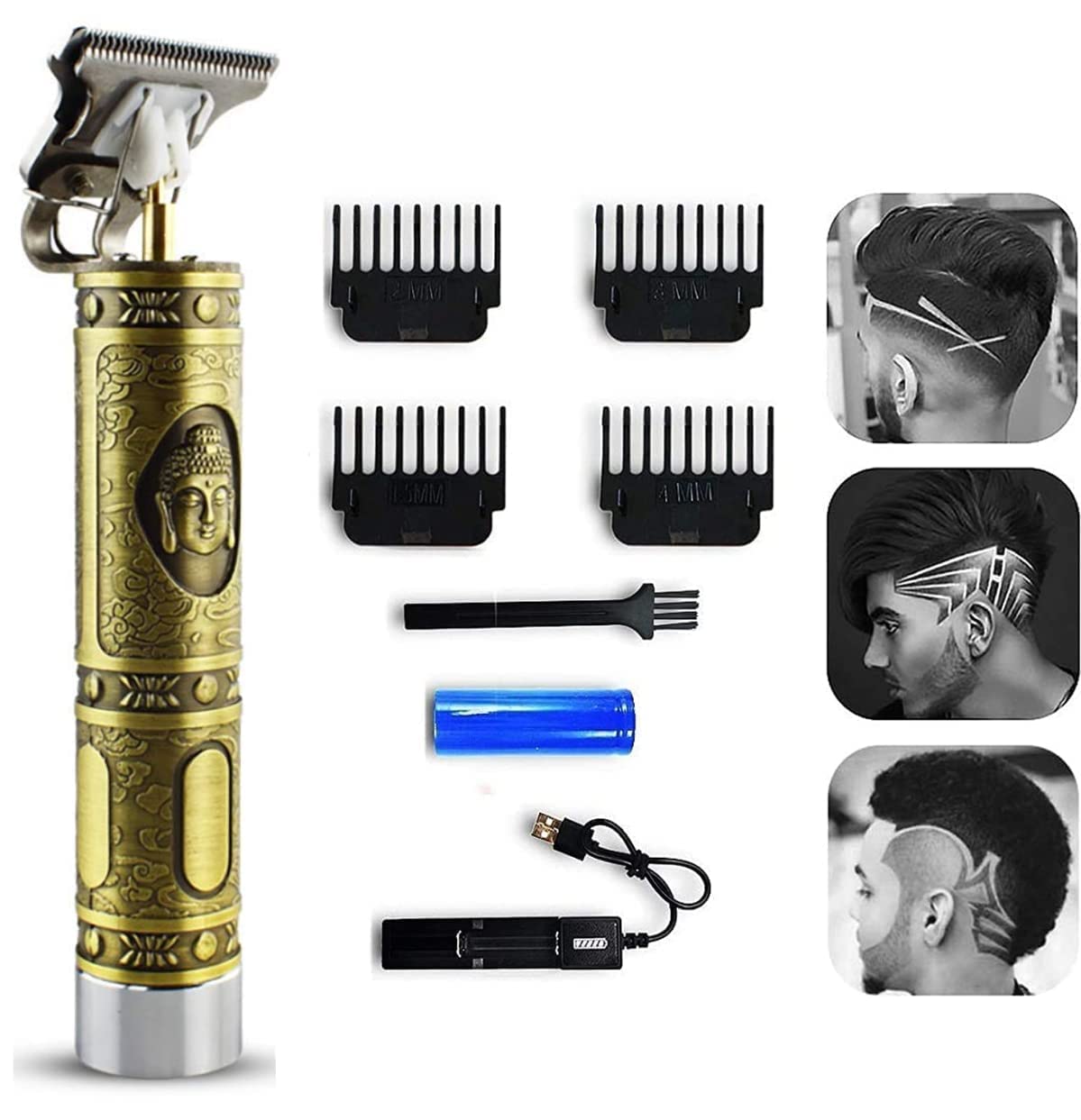 Hair Trimmer Men Beard Trimmer For Men,Trimmer,Professional Hair Clipper,Adjustable Blade Clipper,Hair Trimmer&Shaver For Men,Close Cut Precise Hair Machine (Metal Body)