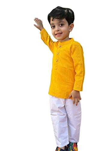 MAITREYO Cotton Kurta Pajama Set for Boy's Kids | Ethnic Wear For Children