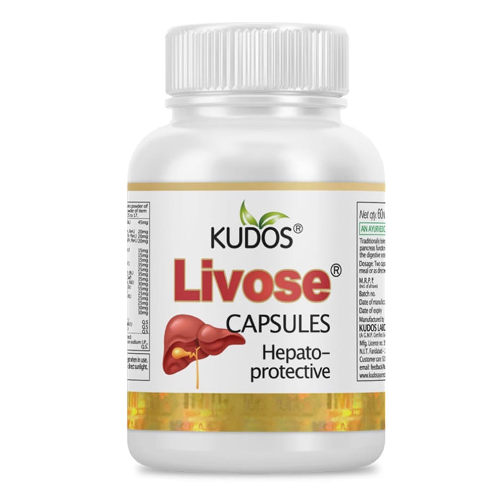 Kudos Livose Capsules | Hepto Protective | 60 Capsules