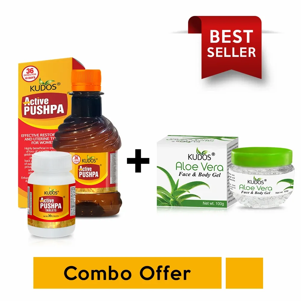 Buy 1 Active Pushpa &amp; Get 1 Aloe Vera Gel 100g