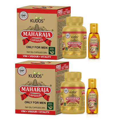 Kudos Maharaja Capsules | Male Wellness Capsules | Pack Of 2