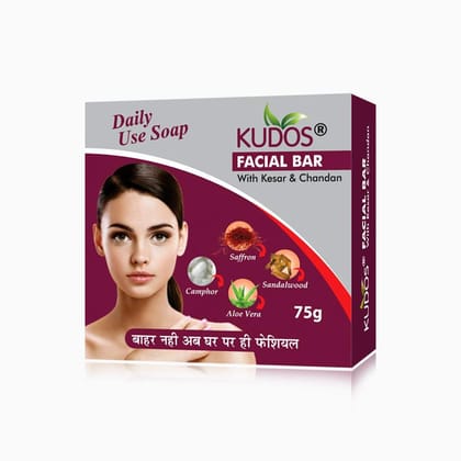 Kudos Facial Bar Soap 75Gm