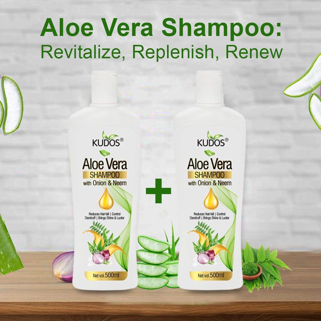 Kudos Aloe Vera Shampoo With Onion & Neem (Pack Of 2)