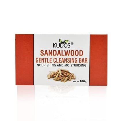 KUDOS SANDALWOOD GENTLE CLEANSING BAR 100G PACK OF 10