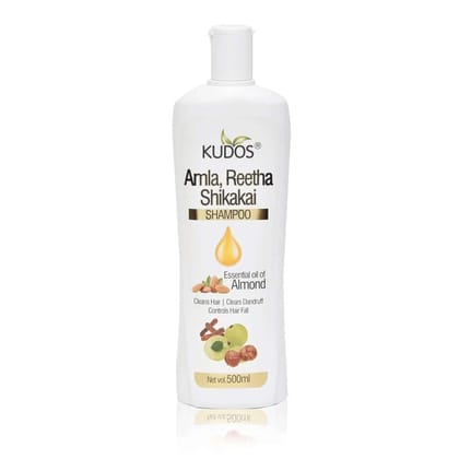 Kudos Ayurveda Amla, Reetha, Shikakai Shampoo (Pack of 2)