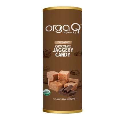 Orgaq Organicky Organic Rich Smooth Organic Chocolate Fusion with Traditional coarse Jaggery Gor Toffee Candy| No Added sugar, Preservatives, Artificial colors or Flavors