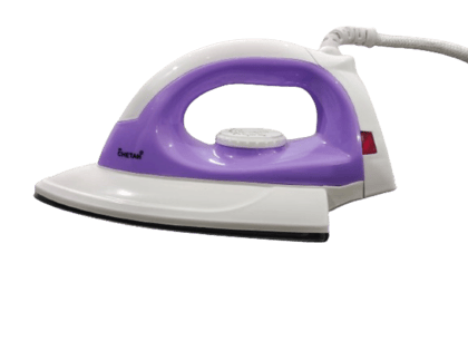 MyChetan Anara Dry Iron 750W Purple | Aluminium Dry Iron With Non-Stick Coated Sole Plate | Aerodynamic Design, Easy Grip Temperature Knob | 360° Swivel Cord