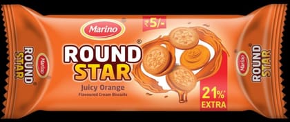 Marino Round Star Juicy Orange Biscuit