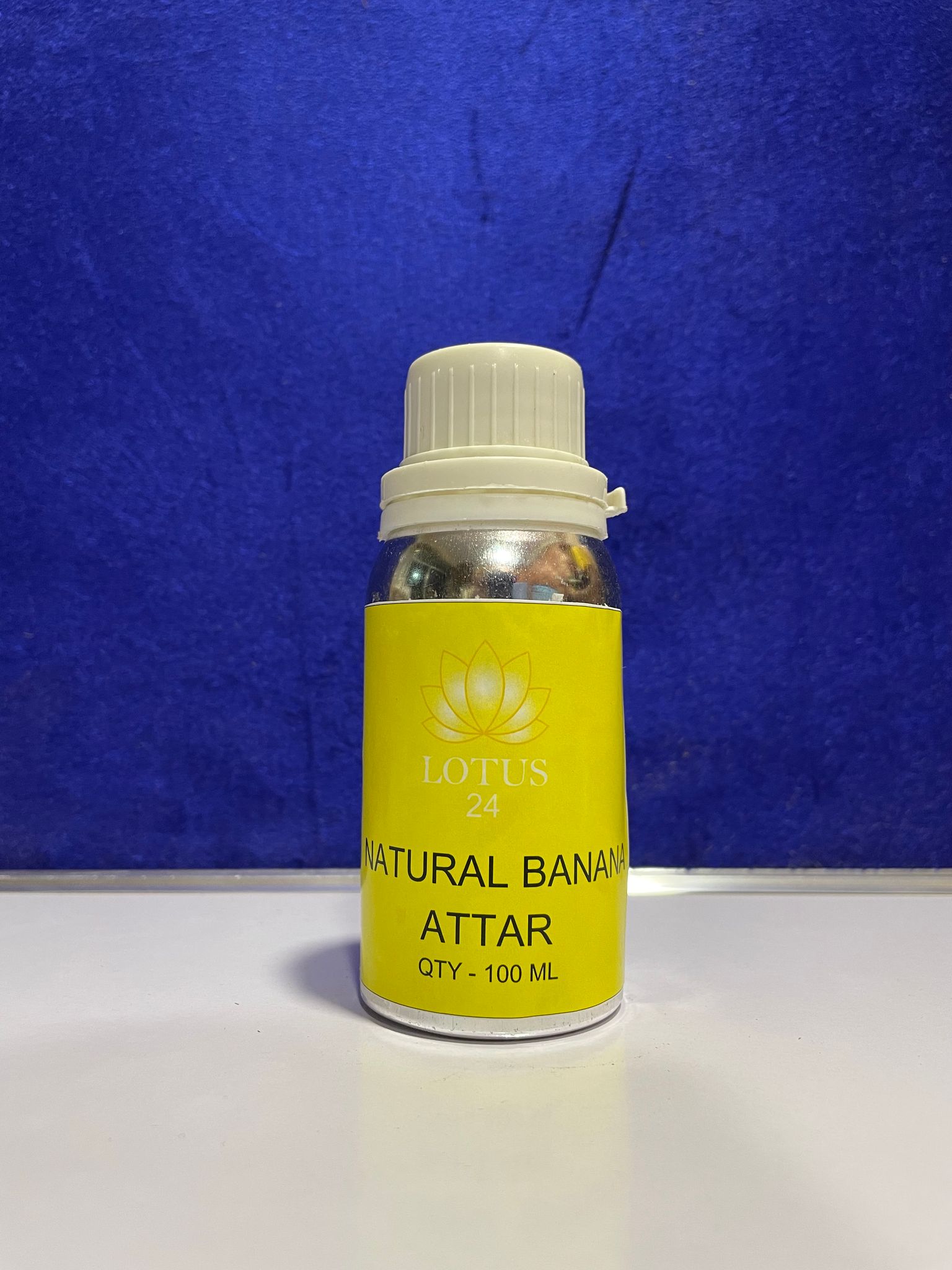 Lotus24 Natural Banana Attar | Roll on Perfume Body Oil | Roller Ball | Long Lasting Scent | (100 ml + 6 ml bottle Free )