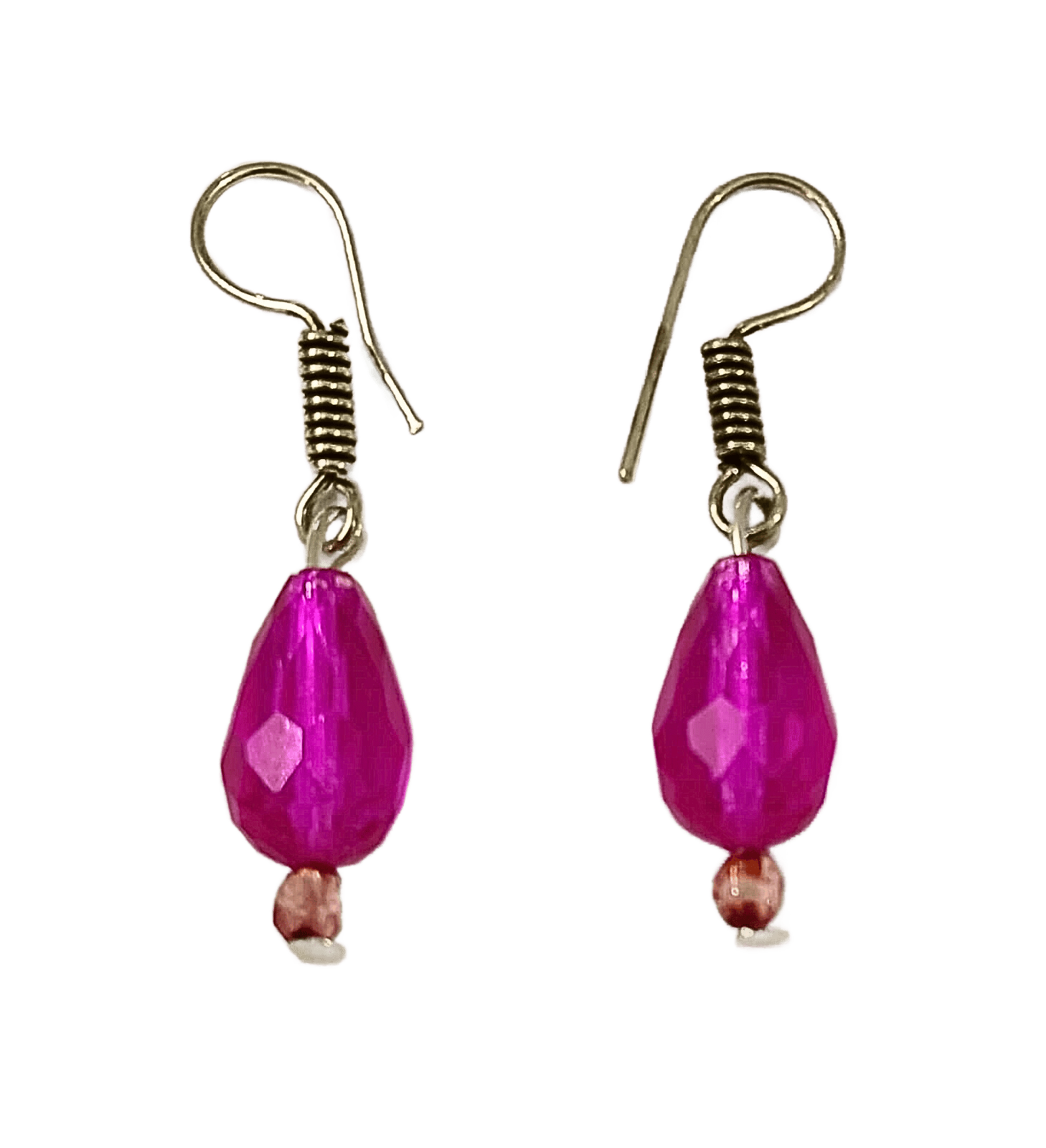 Drop Glass Bead Earrings-(ER-05)