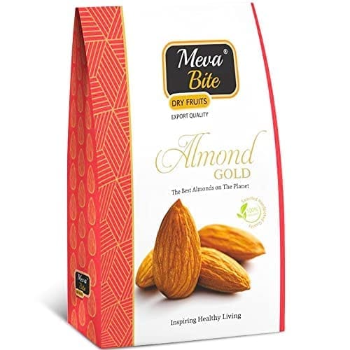 MevaBite Jumbo Size Almonds (Big Size, 250 Grams) | Almonds Big Size Kernels | Badam Giri Bold Size