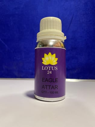 LOTUS24 Eagle Attar | Roll on Perfume Body Oil | Roller Ball | Long Lasting Scent | (100 ml + 6 ml bottle Free)