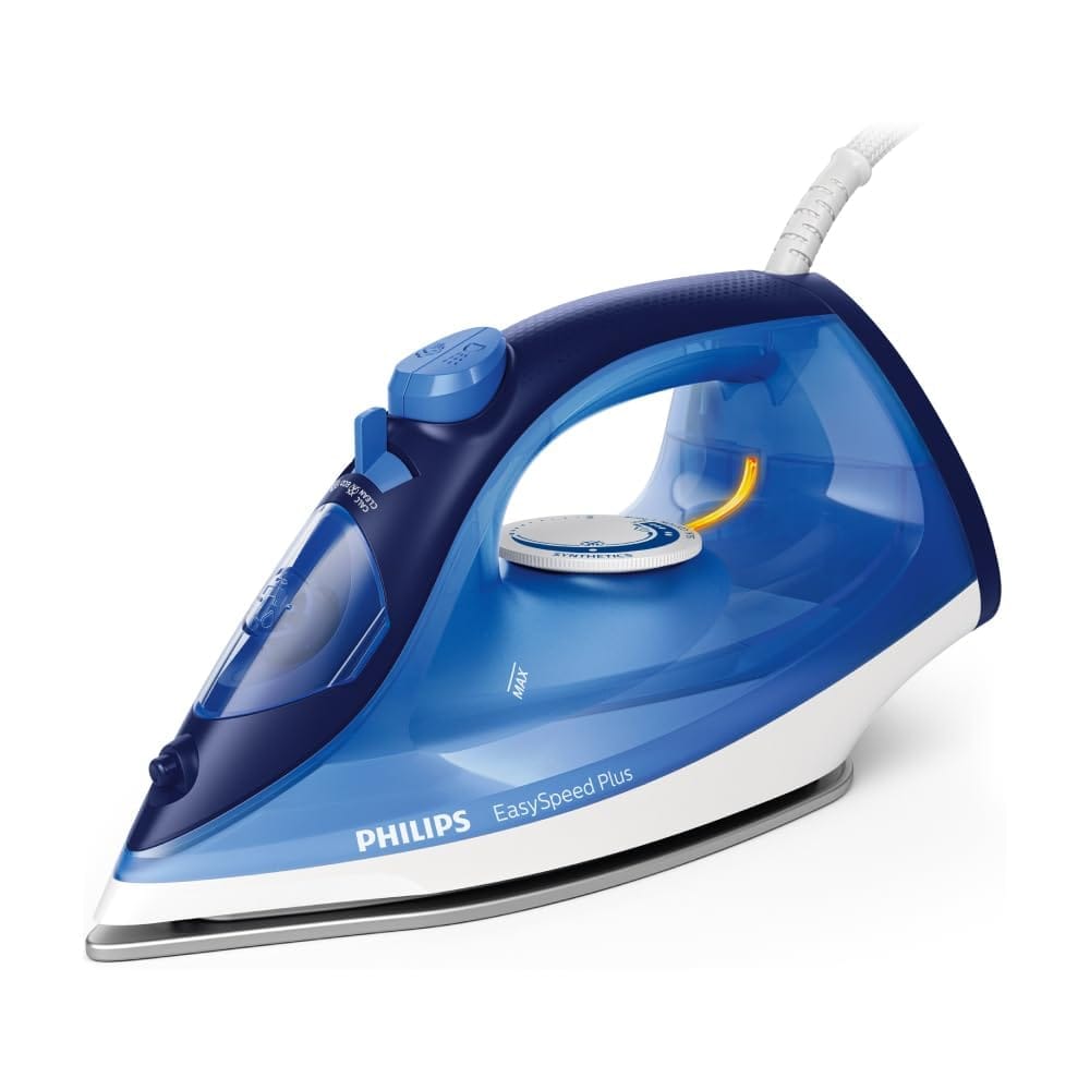 Philips Steam Iron GC2145/20 – 2200-Watt, From Worlds no.1 Ironing Brand*, Scratch Resistant Ceramic Soleplate, Steam Rate of up to 30 G/Min, 110 G Steam Boost, Drip Stop Technology