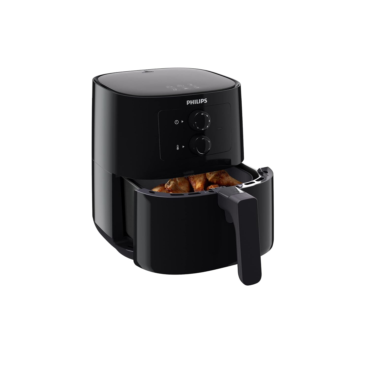 Philips Air Fryer HD9200/90, Uses up to 90% Less Fat, 1400W, 4.1 Liter, With Rapid Air Technology (Black), Large