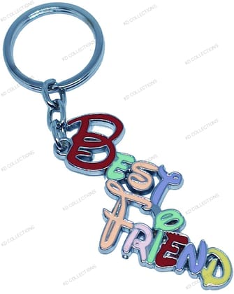 KD COLLECTIONS Best Friend Keychain For Friends Couples Gift For Friendship day,Valentine Day - Multicolor - Pack of 1 Keychain