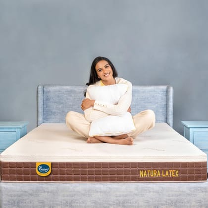 Centuary Mattresses Natura Latex 8 Inch Medium Firm with Copper Gel Foam & Rubberised Coir Mattress