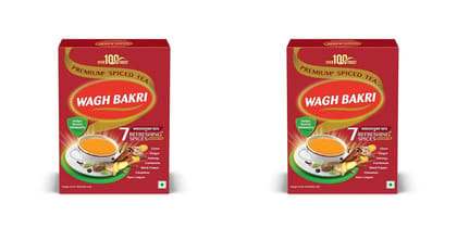 Wagh Bakri Premium Spiced Tea | With 7 Refreshing Spices | 250 Gm Pack | Pack of 2 | 500 Gm Pack