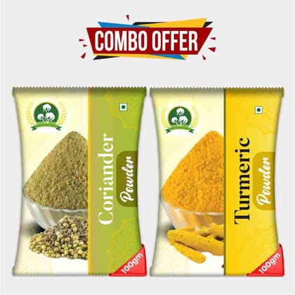 Combo Pack of Turmeric and Coriander Powder