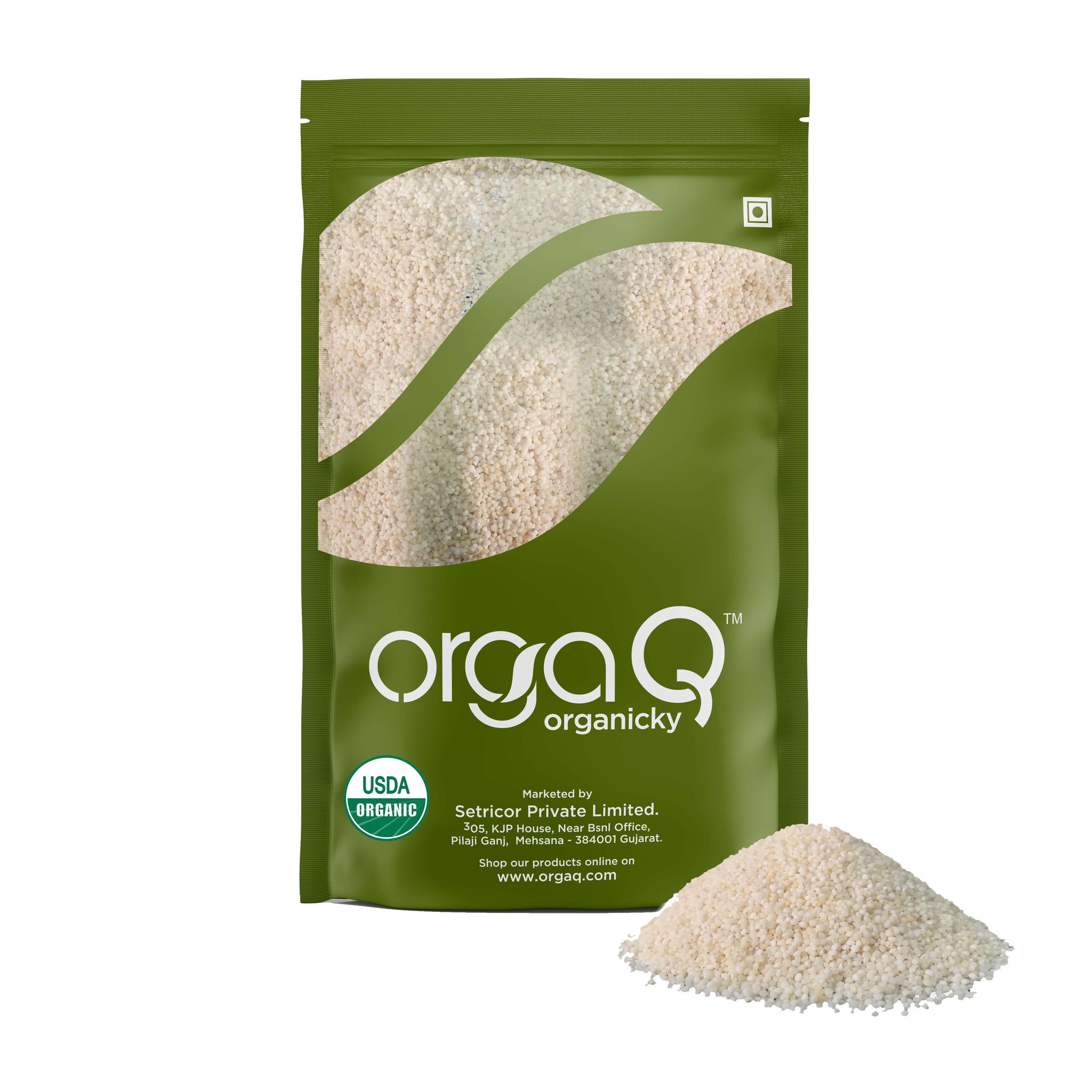 OrgaQ Organicky Organic Kodari(Kodo Millet) Organic - 500 Grams