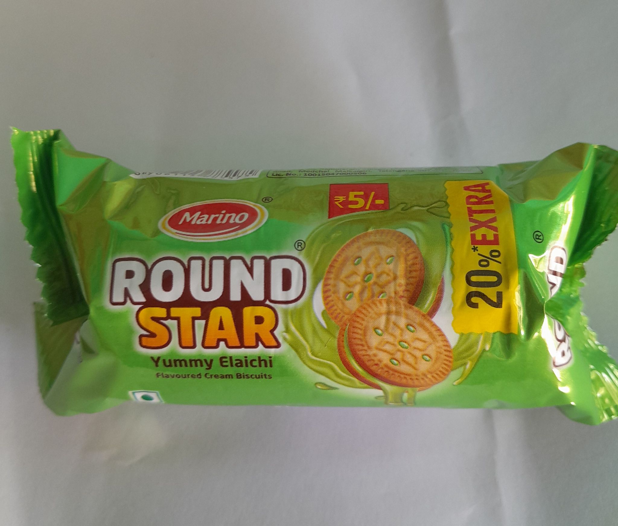 Round Star Cream Biscuits by Marino