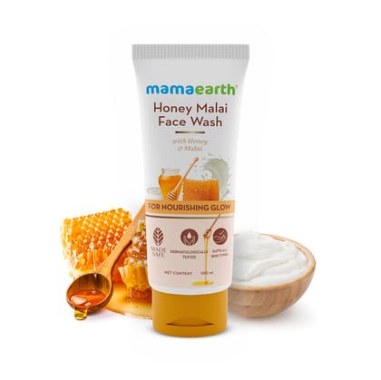 Mamaearth Honey Malai Face Wash (100ml)