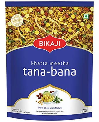 Bikaji No 1 - Authentic Indian Snack | Tana Bana | Khatta Meetha | 400 Gm Pack