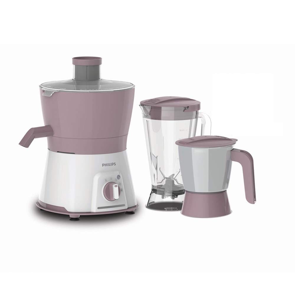 Philips HL7578/00 600W Turbo Juicer Mixer Grinder With 3 Jars - Nuti Juicer Jar, Blender and Multi Purpose Jar