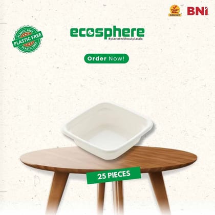 25 Pieces Biodegradable 4 x 4 Dona Enjoy | Ecofriendly, Compostable- 4 x 4 Inch / 25 Pieces