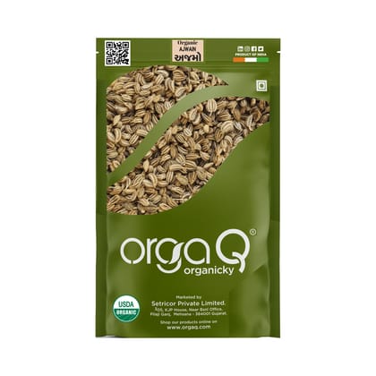 Orgaq Organicky Organic Ajwain/Carom/Bishop Seeds