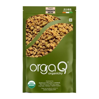 OrgaQ Organicky Organic Whole Methi/Fenugreek Seeds