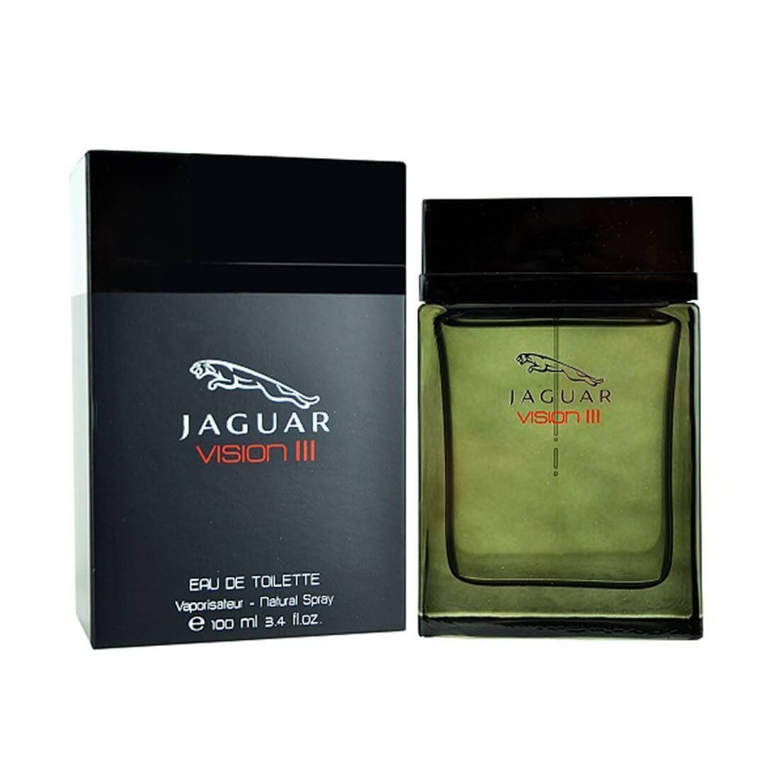 Jaguar Vision 3Eau De Toilette Perfume Spray for Men, 3.4 fl oz/100ml