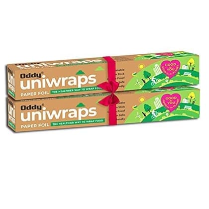 Oddy Uniwraps | Paper Foil | Food Wrapping Paper | 16 Mtr Each | Pack of 2