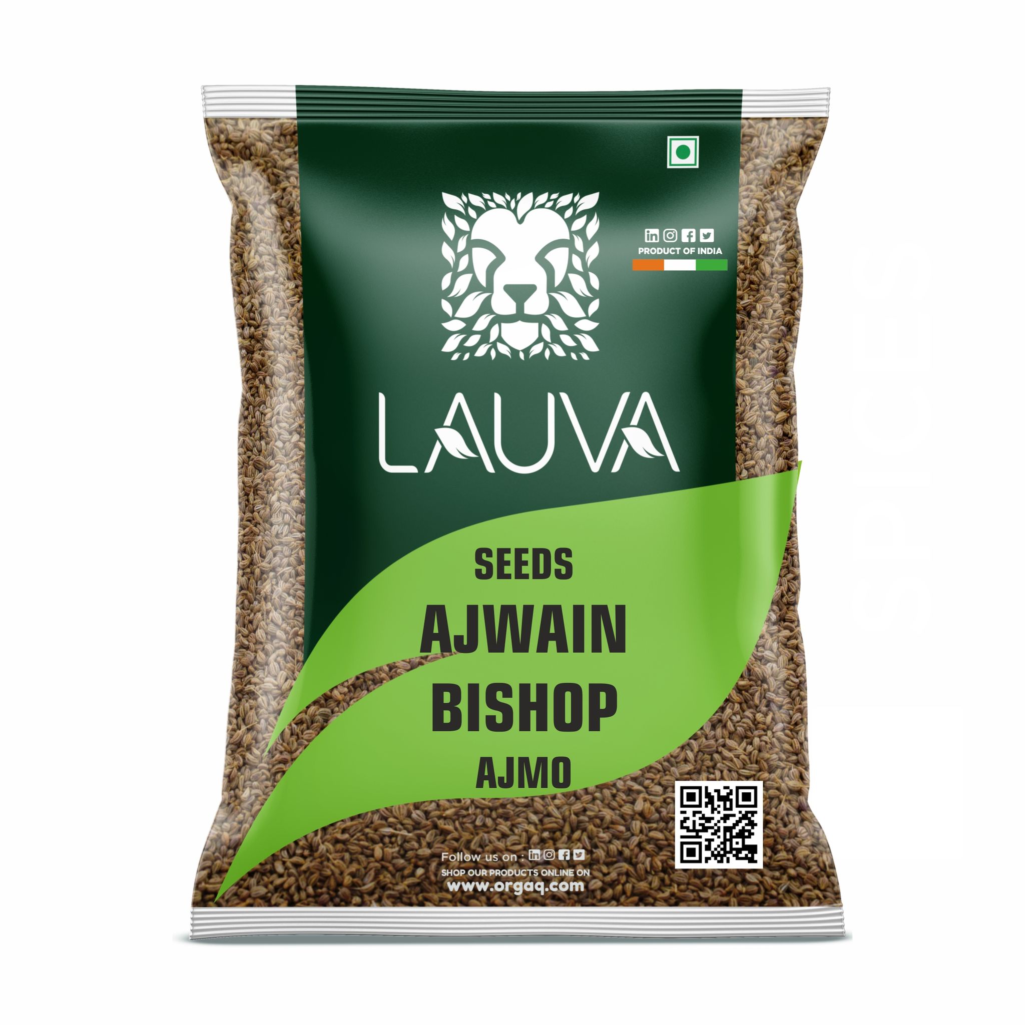 LAUVA Natural Ajwain/Carom/Bishop Seeds