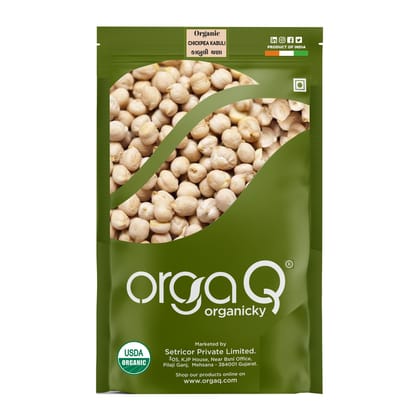 OrgaQ Organicky Organic Fresh Regular Chickpea Kabuli Chana