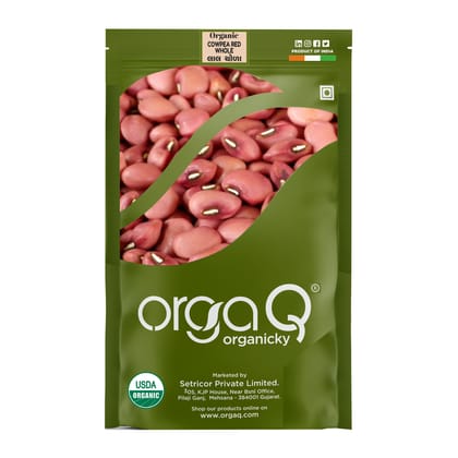 OrgaQ Organicky Organic Cowpea Red/Lobia/Chola Whole Beans