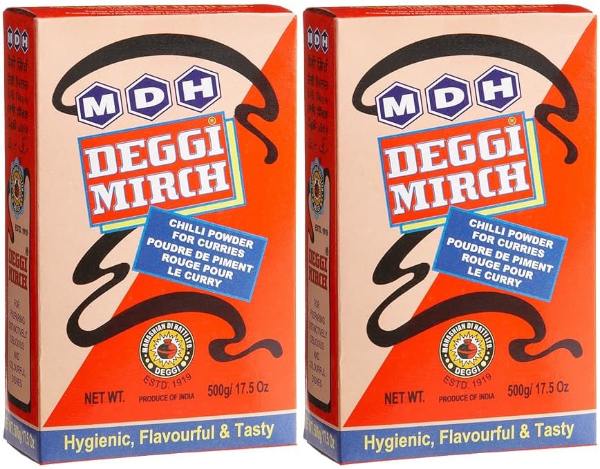 MDH Spices | Deggi Chilli Powder | Deggi Mirch | 100 gm Each | Pack of 2 | 200 Gm Pack