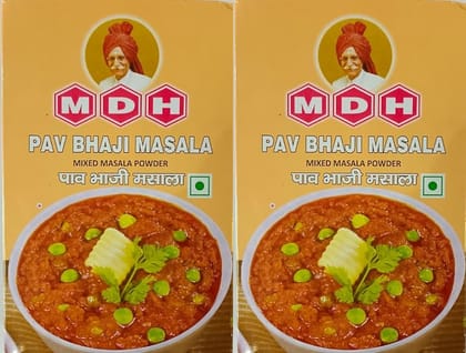 MDH Spices | Pav Bhaji Masala | 100 gm Each | Pack of 2 | 200 Gm Pack