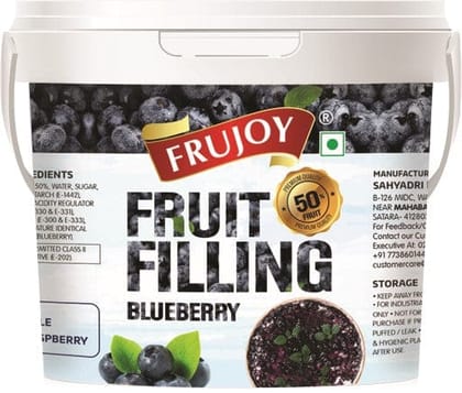 Frujoy Blueberry Filling 1kg | For Cake | Dessert | Custard | Pastry | Muffins | Baking Essentials