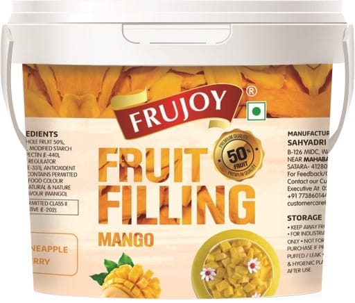 Frujoy Mango Filling 1kg | For Cake | Dessert | Custard | Pastry | Muffins | Baking Essentials