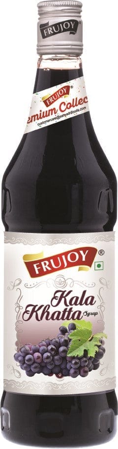 Frujoy Kala Khatta Syrup 750ml | For Fruit Mocktail | Cocktail | Juices & Shake| Beverages