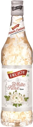 Frujoy While Rose Syrup 750ml | For Fruit Mocktail | Cocktail | Gulab Sharbat | Falooda | RoseMilk | Baking Essentials