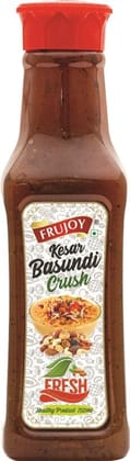 Frujoy Kesar Basundi Crush 750ml | For Fruit Mocktail | Cocktail | Cake | Baking Essentials | Juices | Beverages