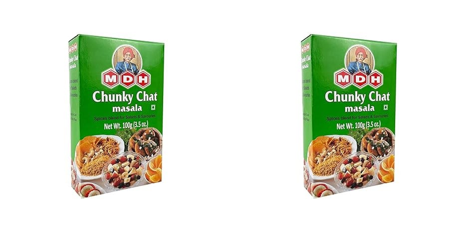 MDH Spices | Chunky Chat Masala | 100 gm Each | Pack of 2 | 200 Gm Pack